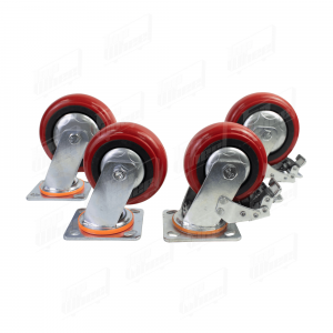 BÁNH XE BHK PU NHỰA - 100X50 (4X2), 125X50 (5X2), 150X50 (6X2), 200X50 (8X2) DĐ, CĐ, DĐ CT
