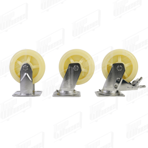 BÁNH XE INOX 304 PP TẢI NẶNG - 100X50 (4X2), 125X50 (5X2), 150X50 (6X2), 200X50 (8X2) - DĐ, CĐ, DĐ CT