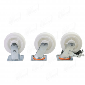 BÁNH XE BHK PP TRẮNG - 100X50 (4X2), 125X50 (5X2), 150X50 (6X2), 200X50 (8X2) DĐ, CĐ, DĐ CT