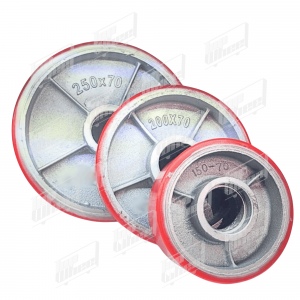 BÁNH KHÔNG RỜI THAY THẾ PU BẢN 70 TẢI SIÊU NẶNG - 150X70, 200X70, 250X70, 300X70