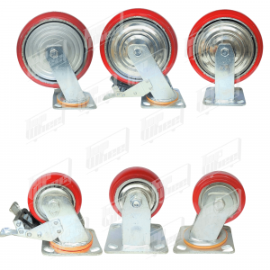 BÁNH XE BHK PU GANG TRÒN HQ - 100X50 (4X2), 125X50 (5X2), 150X50 (6X2), 200X50 (8X2) DĐ, CĐ, DĐ CT